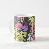 Tropische Blume Kunst: Original Muster. Kaffeetasse (Vorderseite Links)