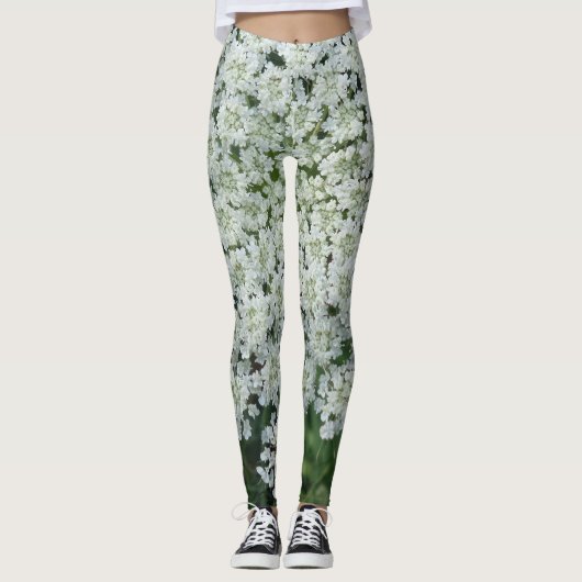 Tropische Blume Leggings (Vorderseite)
