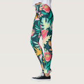 Tropische Blume Leggings (Links)