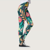 Tropische Blume Leggings (Rechts)