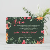 Tropische Blume Luau Einladung (Stehend Vorderseite)