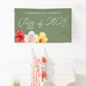 Tropische Blume Luau Party Banner (Insitu)