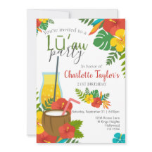 Tropische Blume Luau Party