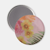 Tropische Blume Magnet (Vorderseite/Rückseite)