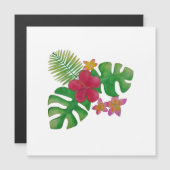 Tropische Blume Magneteinladung (Vorne/Hinten)