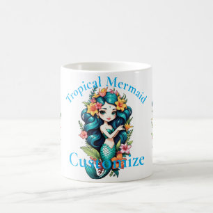 Tropische Blume Mermaid Thunder_Cove Kaffeetasse