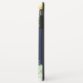 Tropische Blume mit blauem Hintergrund Case-Mate iPhone Hülle (Hinten/Links)