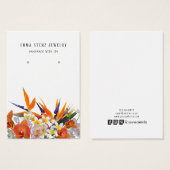 Tropische Blume mit Grafikkarte (Vorne & Hinten)