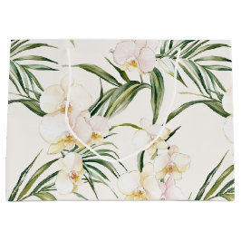 Tropische Blume mit Orchideen Große Geschenktüte