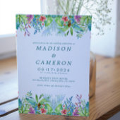 Tropische Blume mit Wasserfarbe Hochzeitsfeiern Einladung