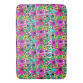 Tropische Blume Mix Thunder_Cove Badematte (Vorderseite Vertikal)