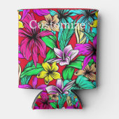 Tropische Blume Mix Thunder_Cove Dosenkühler (Vorderseite)