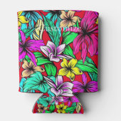 Tropische Blume Mix Thunder_Cove Dosenkühler (Rückseite)
