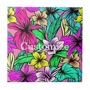 Tropische Blume Mix Thunder_Cove Fliese