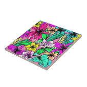 Tropische Blume Mix Thunder_Cove Fliese (Seite)