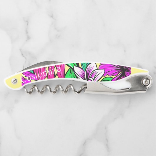 Tropische Blume Mix Thunder_Cove Kellnermesser (Rückseite)