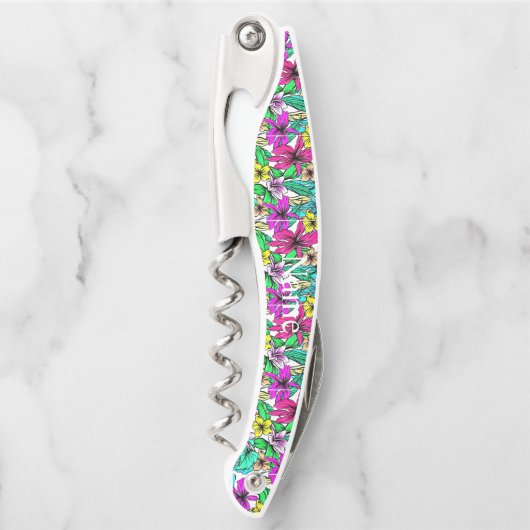 Tropische Blume Mix Thunder_Cove Kellnermesser (Vorderseite)