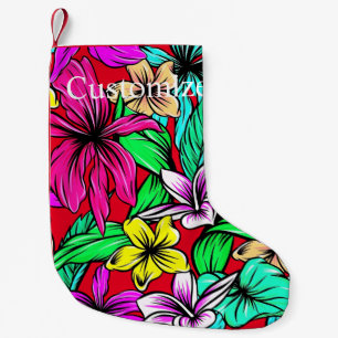 Tropische Blume Mix Thunder_Cove Kleiner Weihnachtsstrumpf