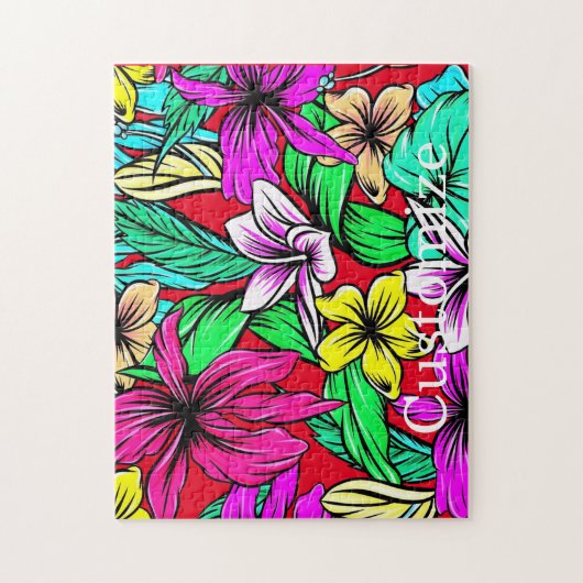 Tropische Blume Mix Thunder_Cove Puzzle (Vertikal)