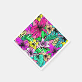 Tropische Blume Mix Thunder_Cove Serviette (Ecke)