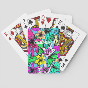 Tropische Blume Mix Thunder_Cove Spielkarten