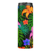 Tropische Blume Monstera Blatt Hawaii farbenfroh Thermosbecher (Rückseite)