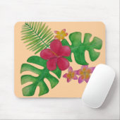 Tropische Blume Mousepad (Mit Mouse)