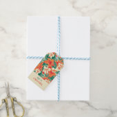 Tropische Blume Muster Hawaiianvibe Geschenkanhänger (Mit Garn)