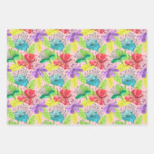 tropische Blume nahtlos Geschenkpapier Set (Vorderseite 3)