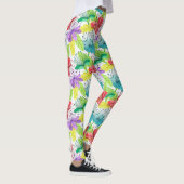 tropische Blume nahtlos Leggings (Rechts)