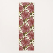 tropische Blume nahtlos | Rote Blume Yogamatte (Vorderseite)