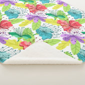 tropische Blume nahtlos Sherpadecke (3/4)