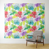 tropische Blume nahtlos Wandteppich (Beispiel (Horizontal))