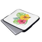 Tropische Blume Notebook-Gehäuse Laptopschutzhülle (Vorne Knopf)