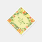 Tropische Blume Obstgarten Serviette (Ecke)