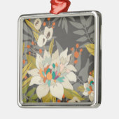 Tropische Blume Ornament Aus Metall (Links)