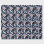 Tropische Blume Palm Blätter Textur Geschenkpapier (Flach)