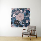 Tropische Blume Palm Blätter Textur Wandteppich (Beispiel (Horizontal))