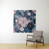 Tropische Blume Palm Blätter Textur Wandteppich (Beispiel)