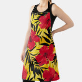 Tropische Blume Palmen Blätter, Vintage Muster. Schürze (InSitu)