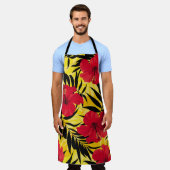 Tropische Blume Palmen Blätter, Vintage Muster. Schürze (Getragen)