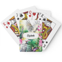 Tropische Blume Papageienvögel