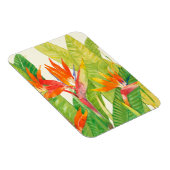 Tropische Blume | Paradiesvogel Magnet (Rechte Seite)