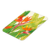 Tropische Blume | Paradiesvogel Magnet (Linke Seite)