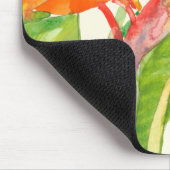 Tropische Blume | Paradiesvogel Mousepad (Ecke)