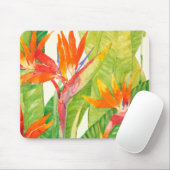 Tropische Blume | Paradiesvogel Mousepad (Mit Mouse)
