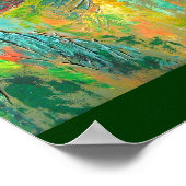 Tropische Blume Paradiesvögel Poster (Ecke)