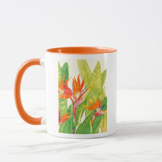 Tropische Blume | Paradiesvogel Tasse (Links)