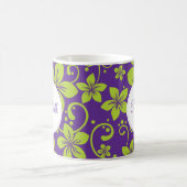 Tropische Blume personalisierte Umarmung Kaffeetasse (Mittel)