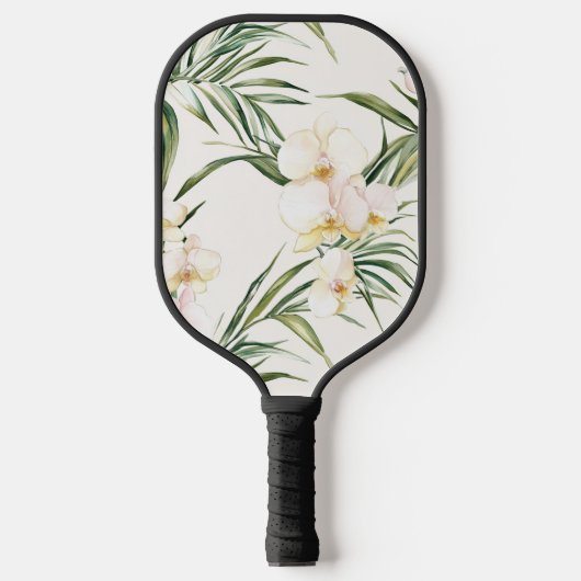 Tropische Blume Pickleball Schläger (Vorderseite)